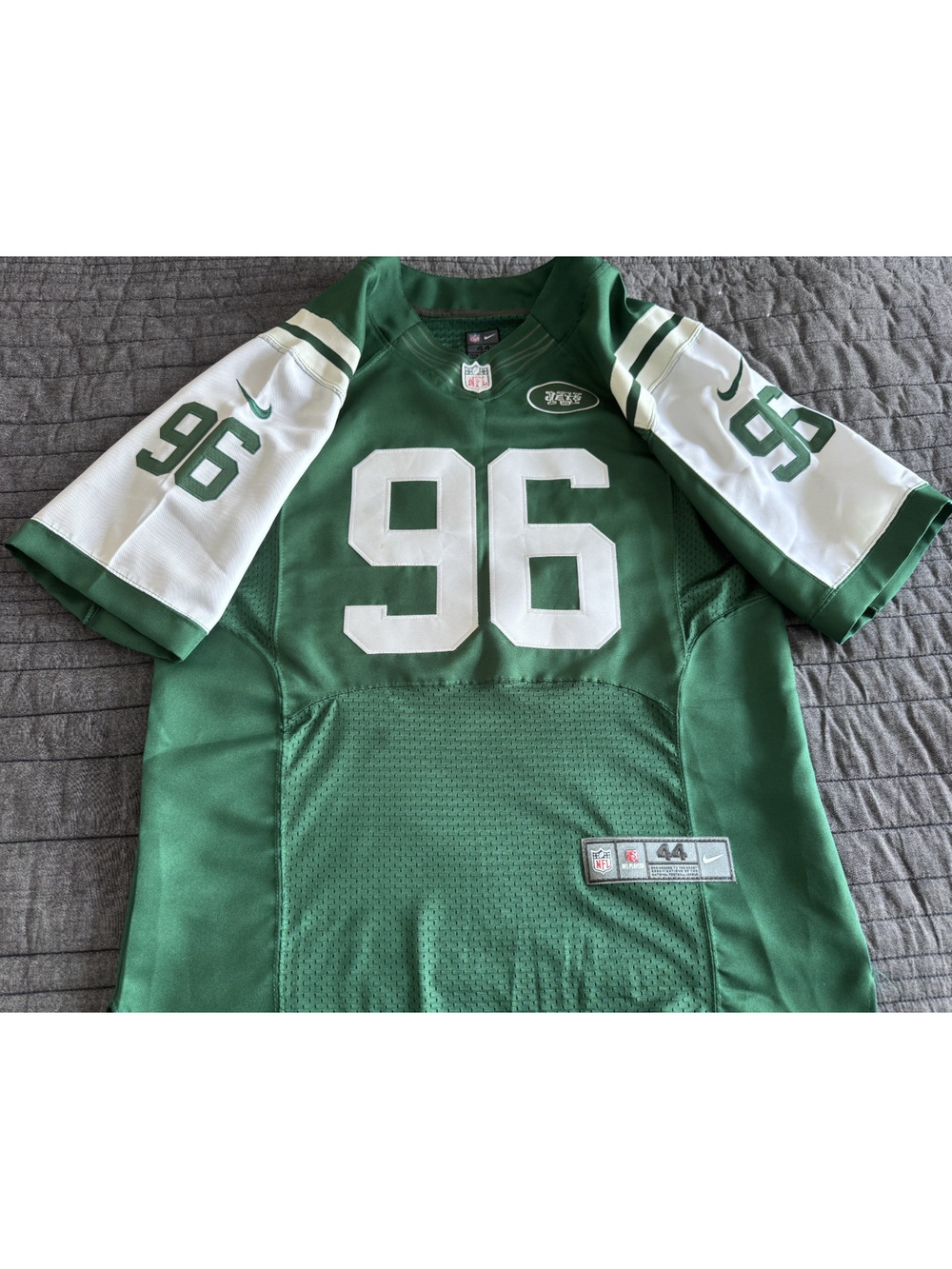 Muhammad Wilkerson NFL New York Jets Nike Elite Jersey Green Size 44 Light Use